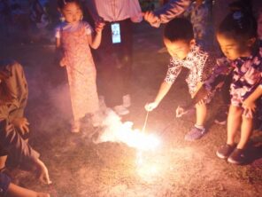 「七夕祭りが開催されました！花火や盆踊りを楽しんだよ♪」の画像