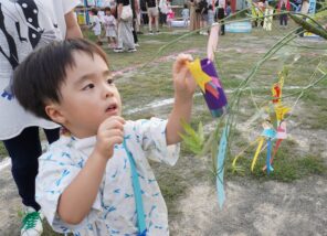 「七夕祭りが開催されました！花火や盆踊りを楽しんだよ♪」の画像