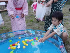 「七夕祭りが開催されました！花火や盆踊りを楽しんだよ♪」の画像